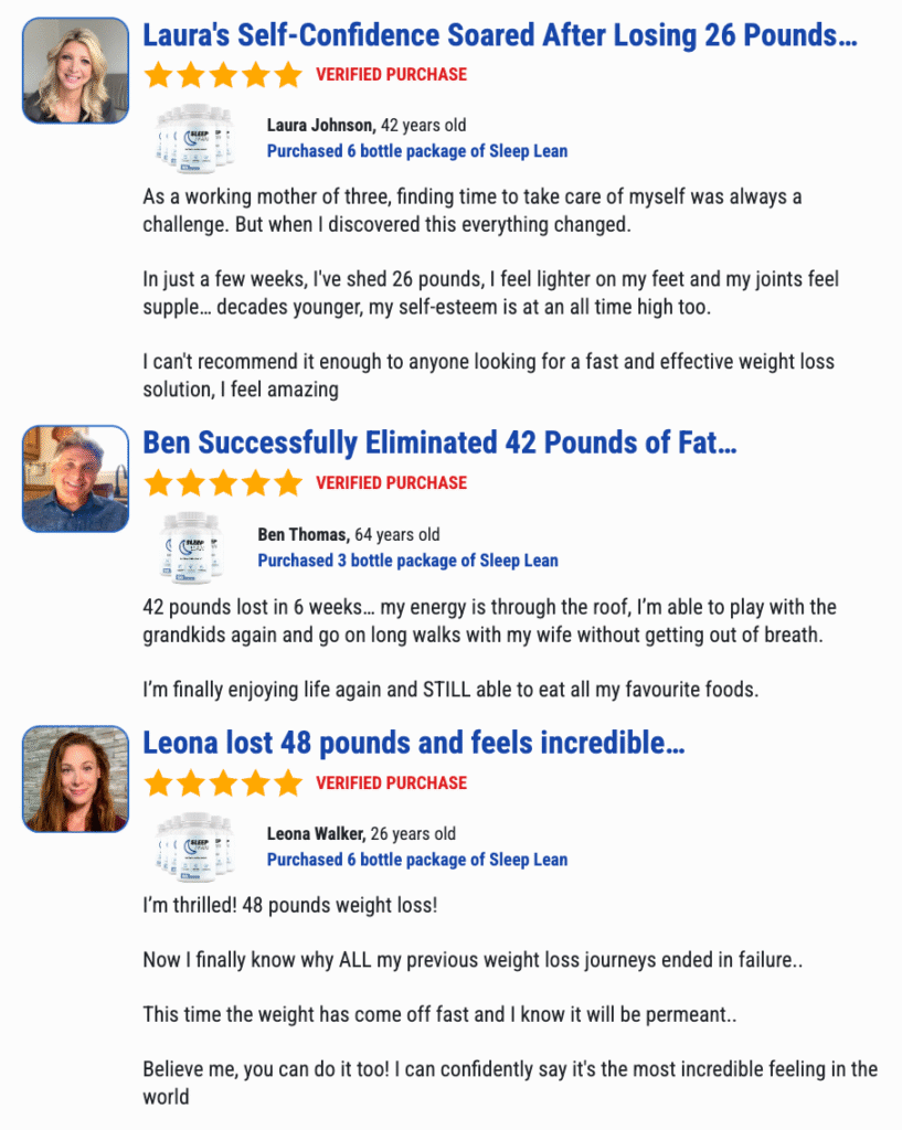Sleep Lean supplement for overnight fat burning